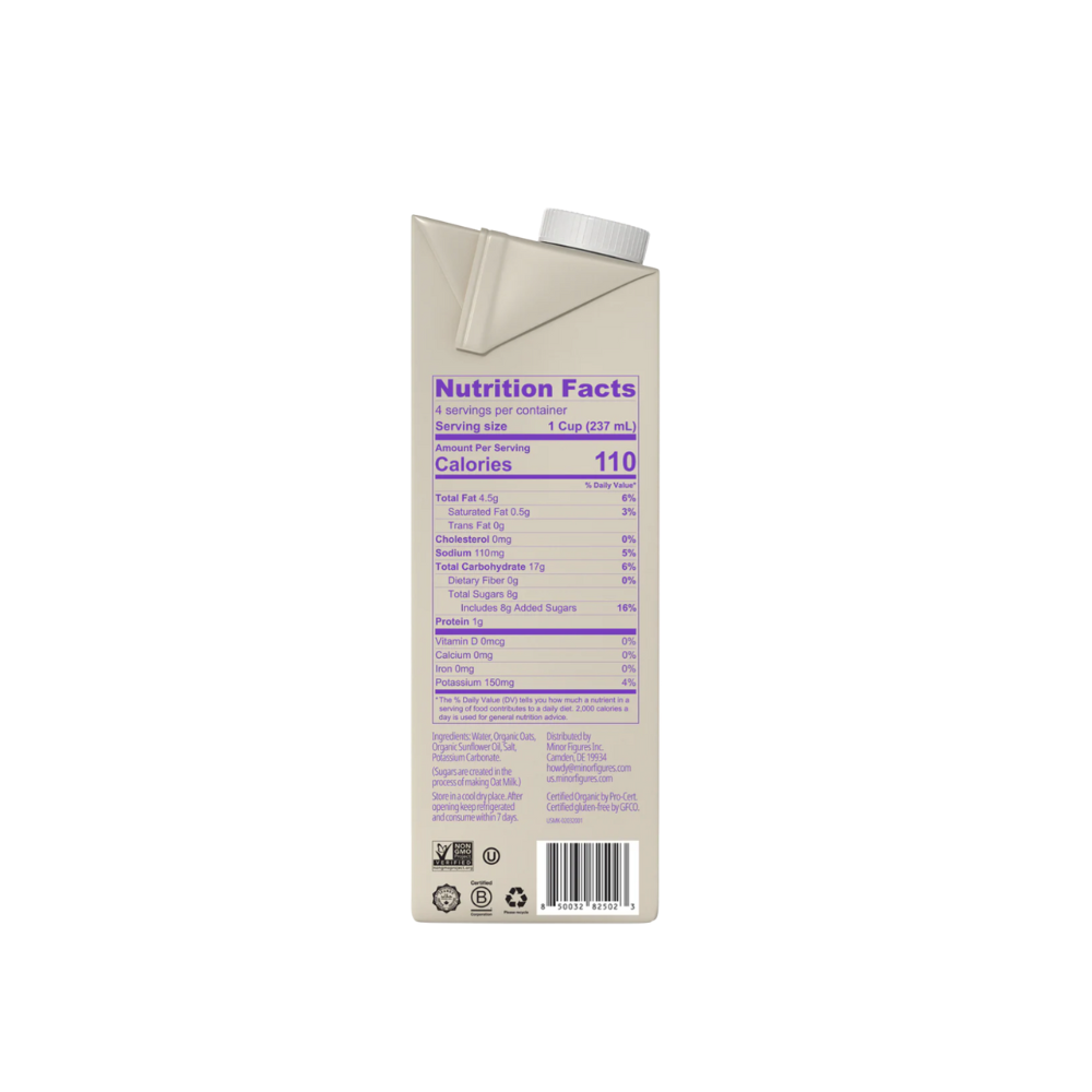 Minor Figures Barista Oat Organic Milk