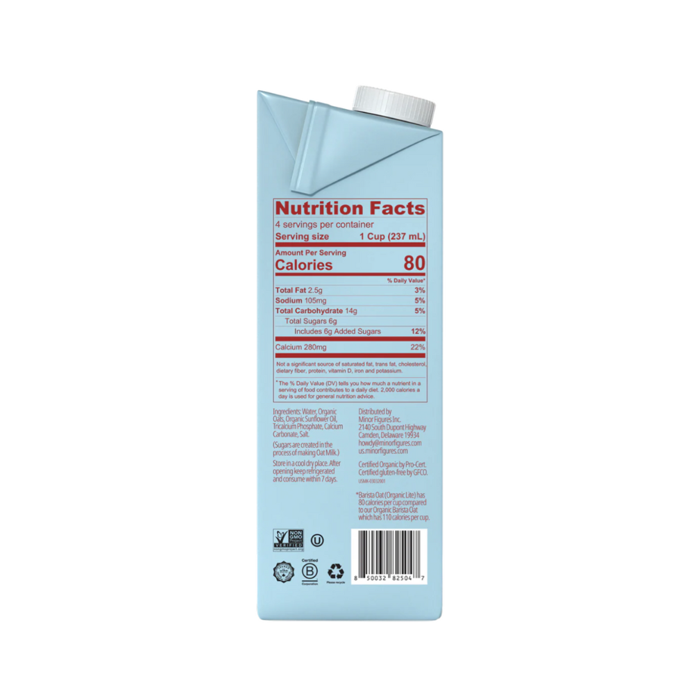 Minor Figures Barista Organic Oat Lite
