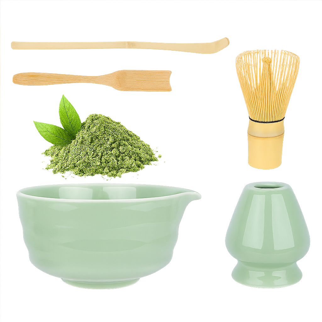 Green Mint Matcha Whisk Set