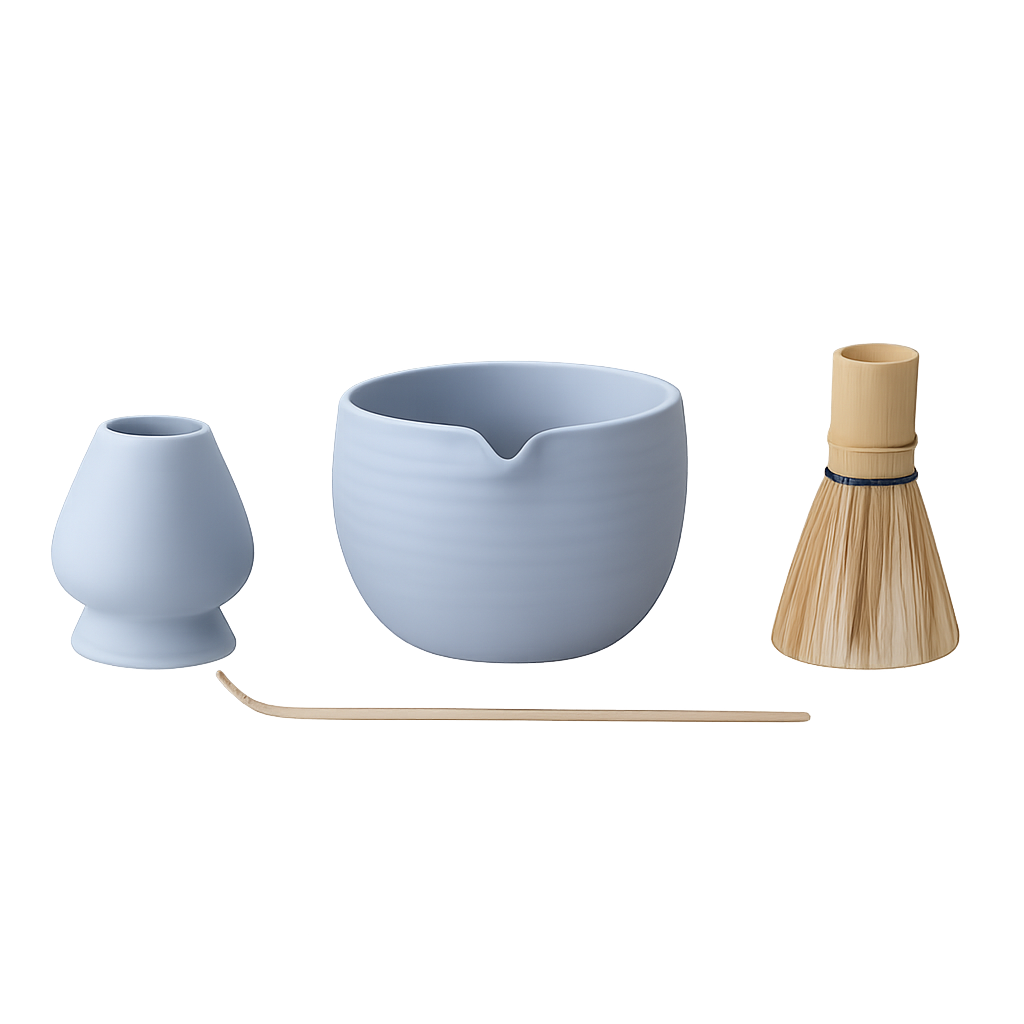 Baby Blue Matcha Bowl Set