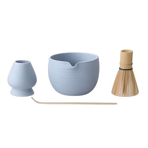 Baby Blue Matcha Bowl Set