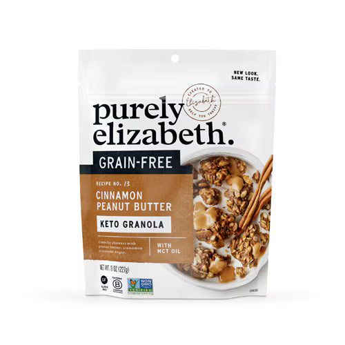 Keto Grain-Free Granola Cereal Cinnamon Peanut Butter