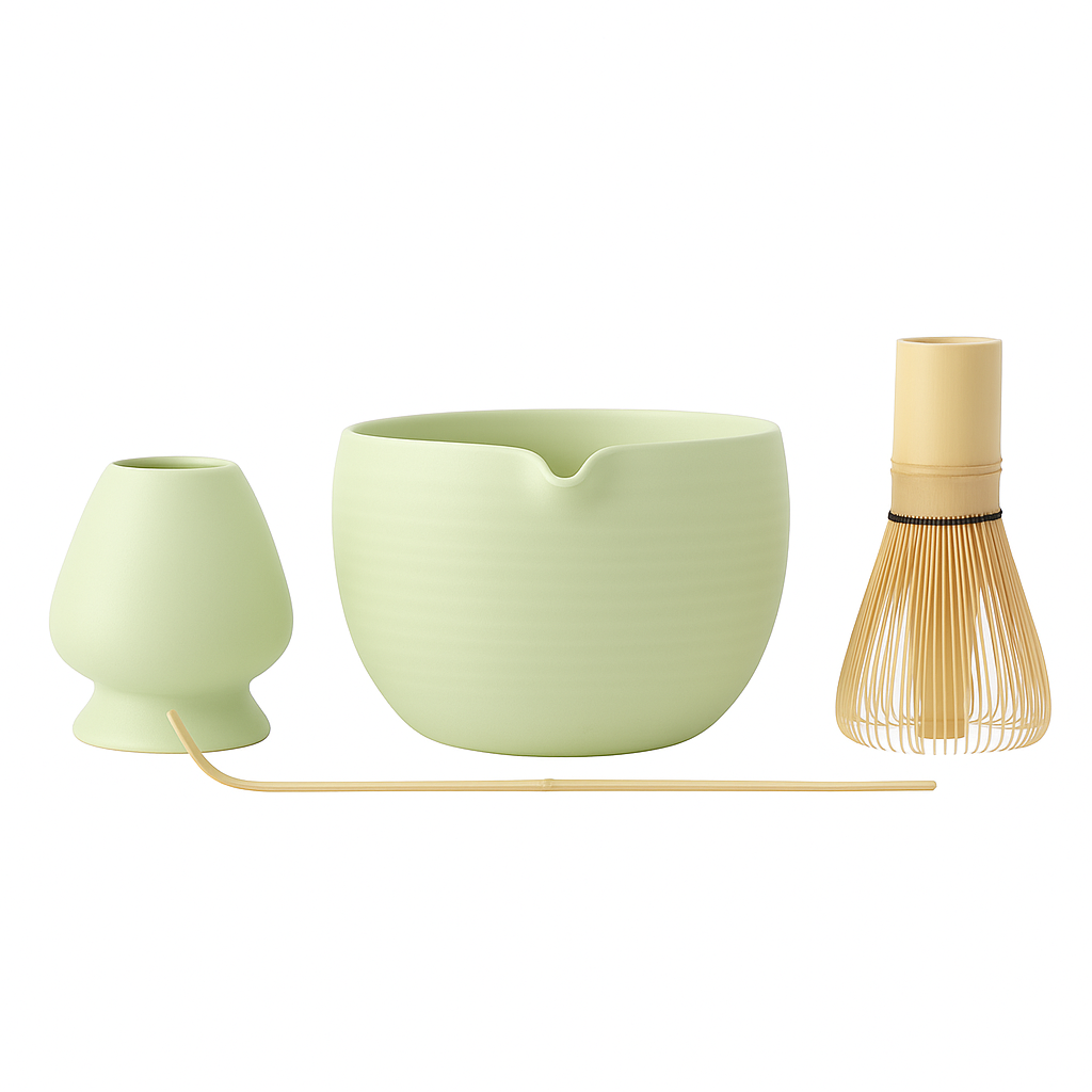 Mint Green Matcha Bowl Set