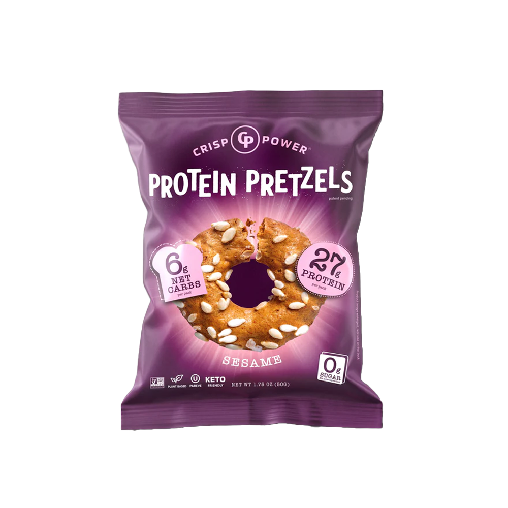 Crisp power  Protein Pretzels Sesame